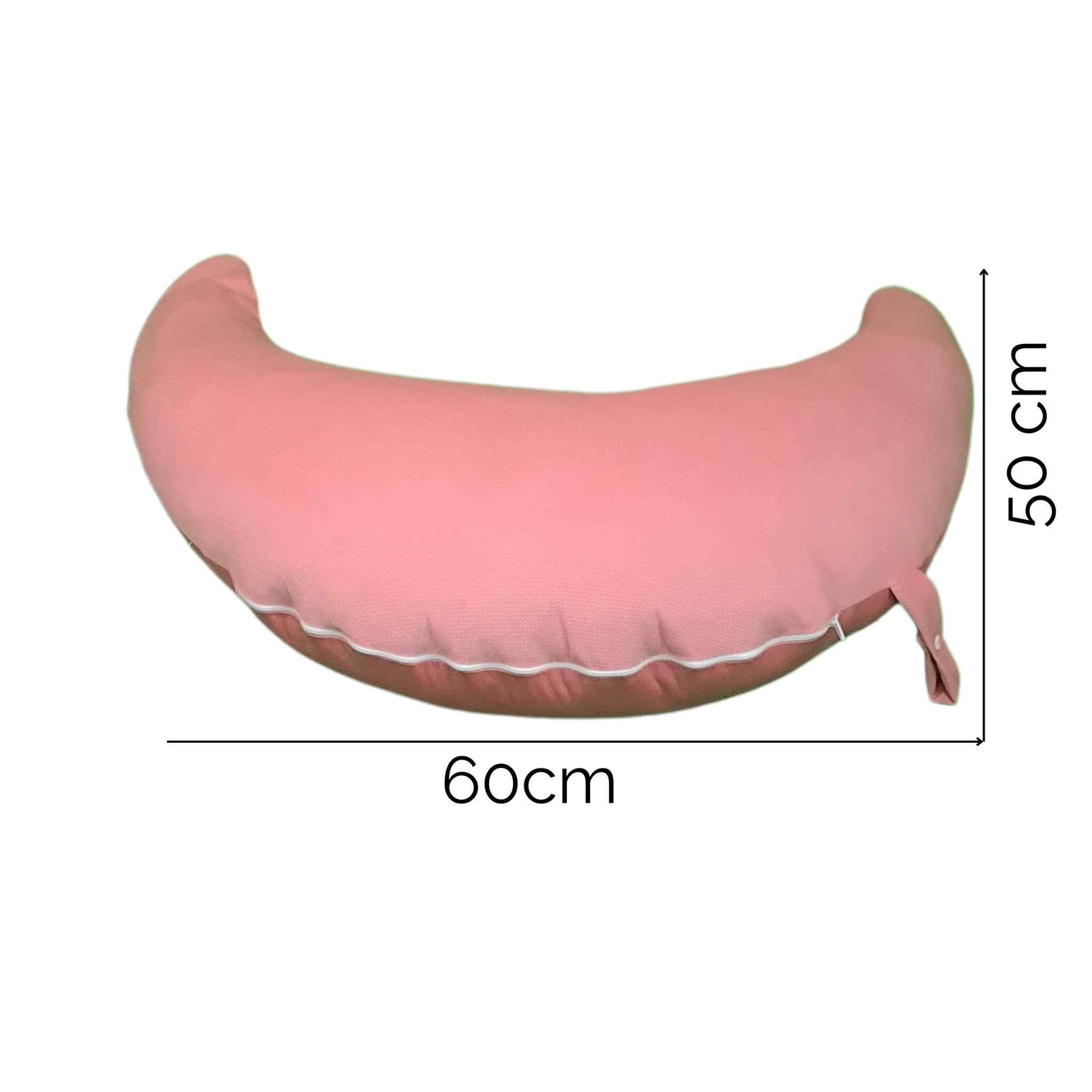 baby nursing pillow 60x50cm moon shape C pillow pink cover