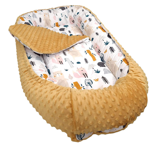 evcushy sleep pod for one 6 months plus baby large and specious include the liner for extra comfort, animals pattern