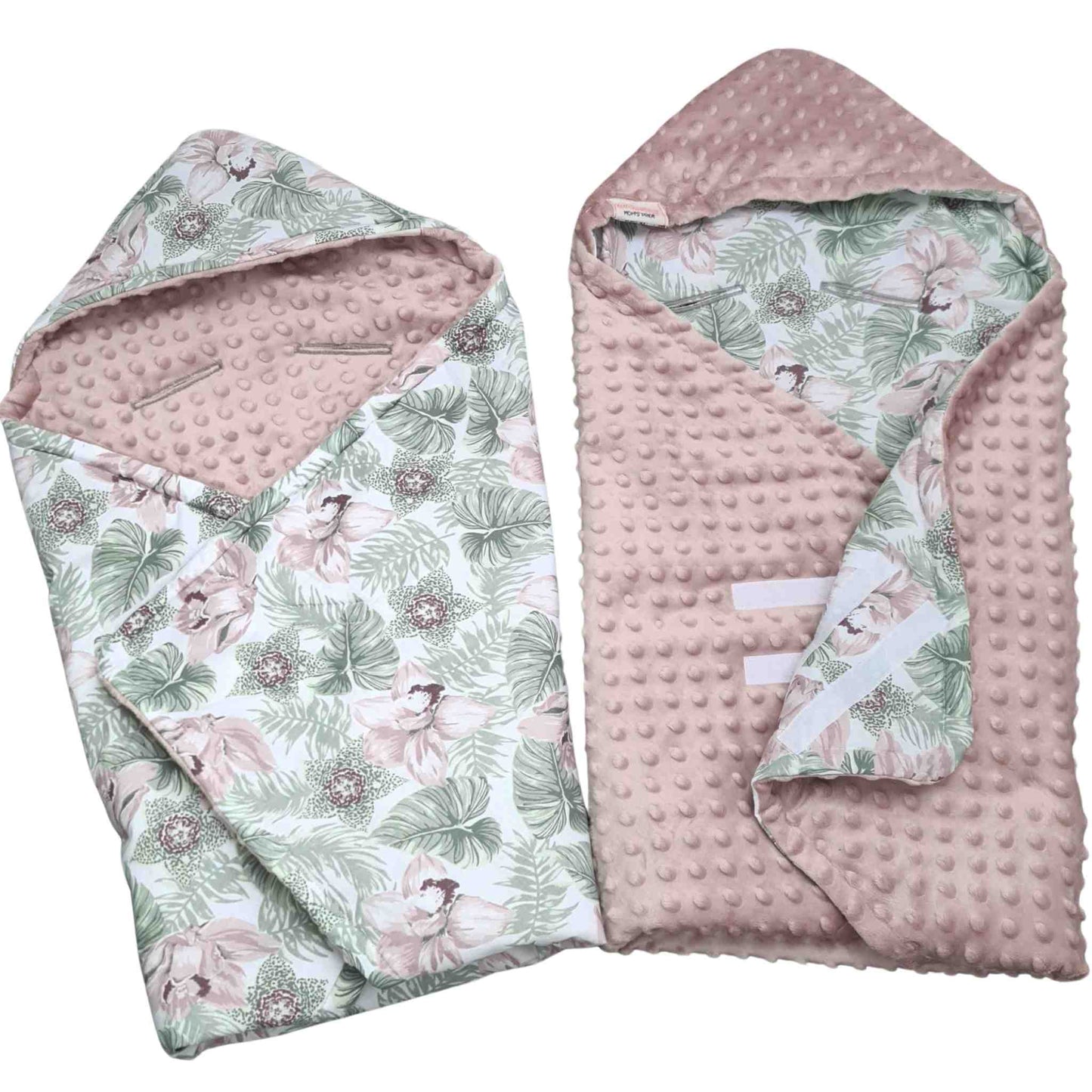 infants car seat blankets in Ireland pink with floral pattern swaddle for newborn