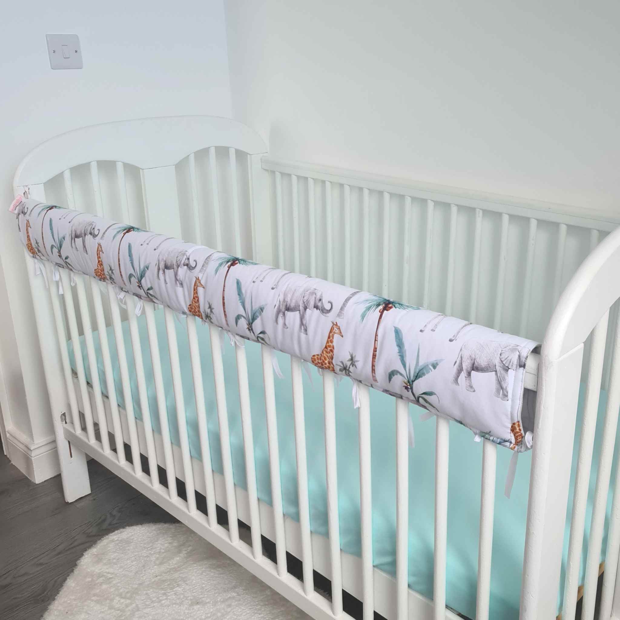 evCushy Crib Bumper For Top Rail Teething Guard For Baby Cot, Cot Bed