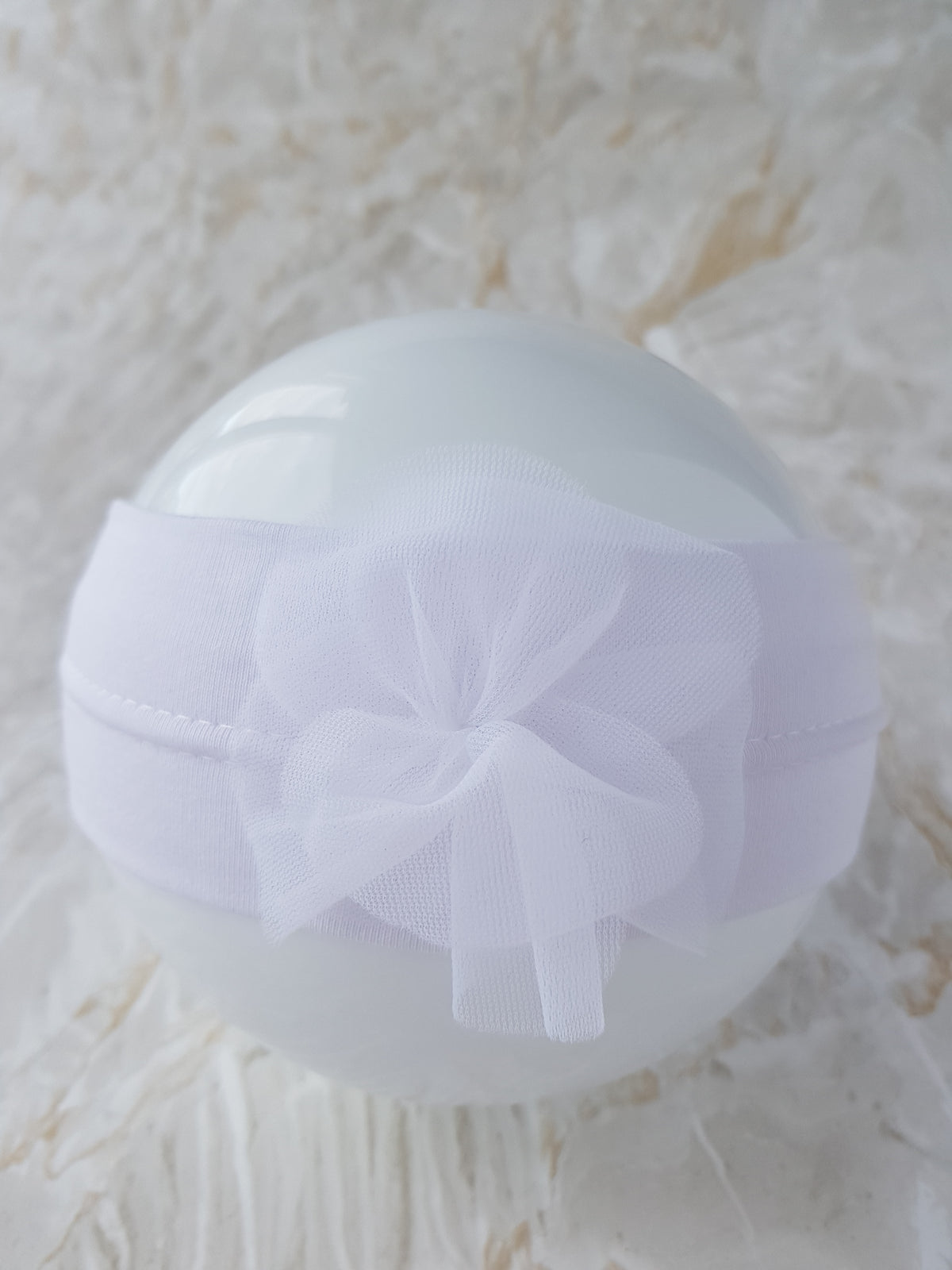 Cotton flower Baby Girl headband, 7 to 16 months old, head size 46-48cm