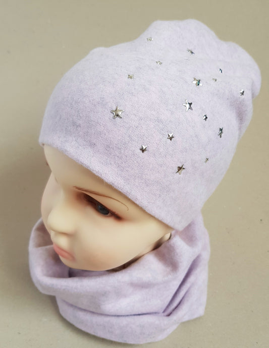 Baby & Kids Cotton Hat with Star Studs
