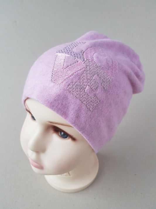 Baby & Kids Cotton Hat with LOVE Embroidery