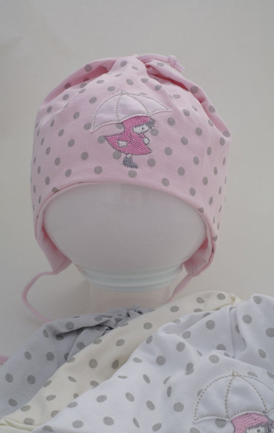 Glitter Polka dot hat for girls Ania