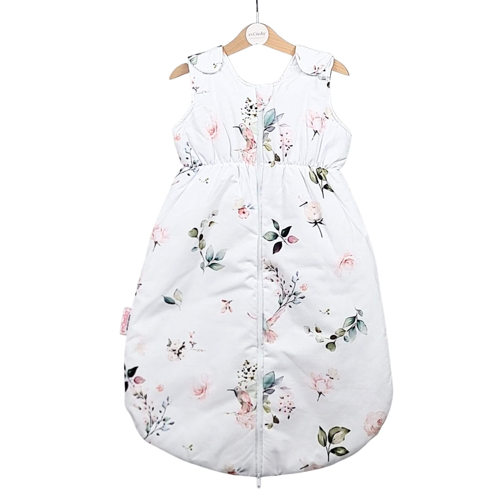 Soft breathable baby sleep bag flowers and birds