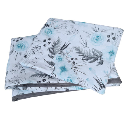 mint grey cotton blanket for baby