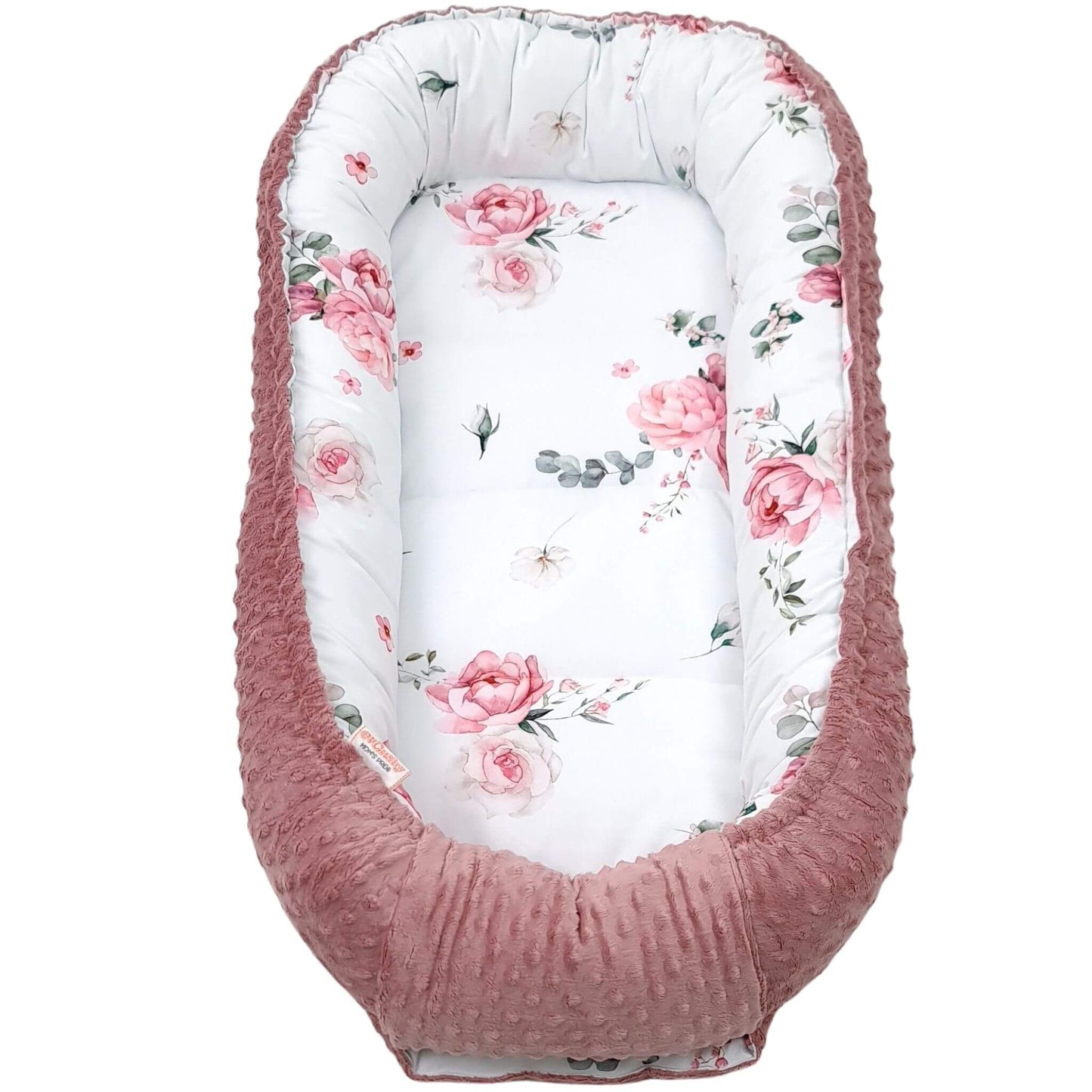 Blooming Rose XXL baby pink nest from the top for baby girl 
