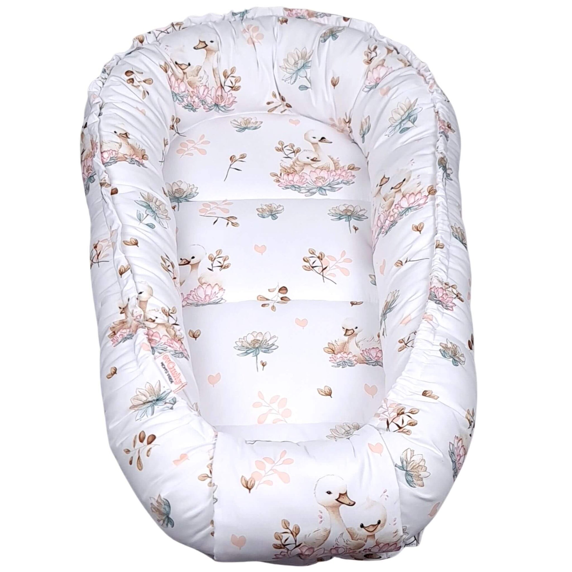 Evcushy baby nest pod lotus swan pattern Ireland