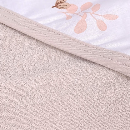 Close-up of soft cotton baby towel texture