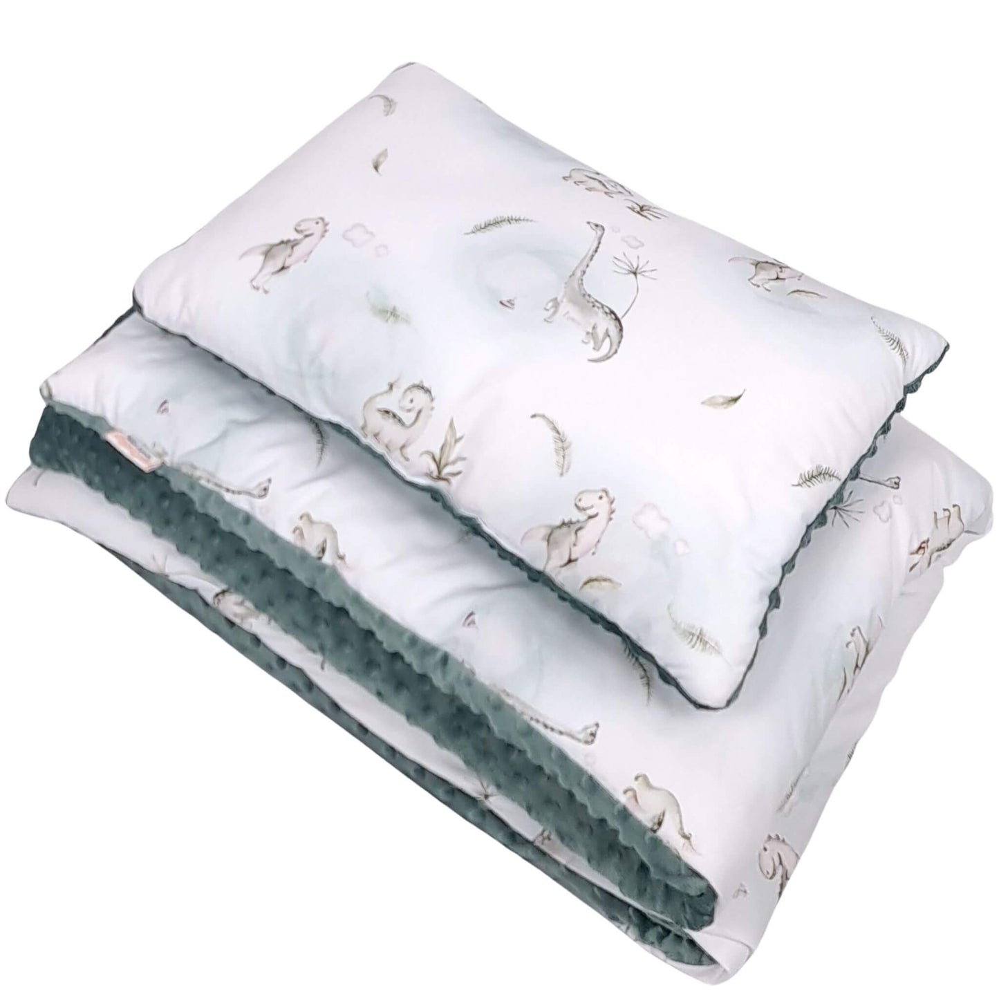 soft cotton and plush toddler quilt breathable fabric with dinosaurs premium bedding evcushy