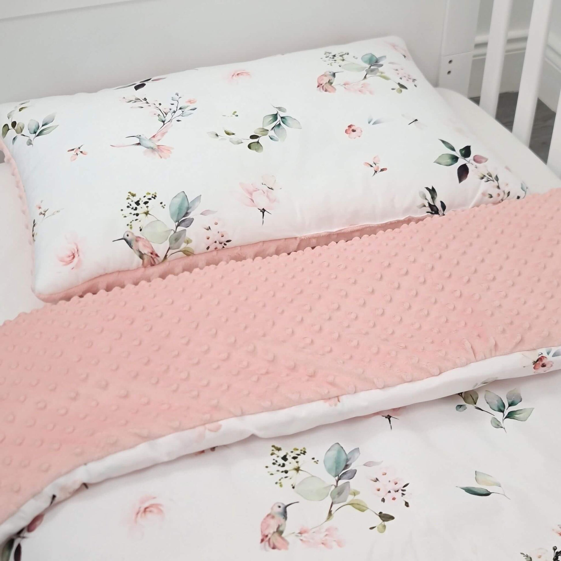 toddler quilt set hummingbirds floral cotton bedding with pillow evcushy