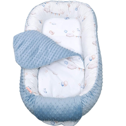 Evcushy XXL sky print baby pod – dreamy gift for babies and toddlers