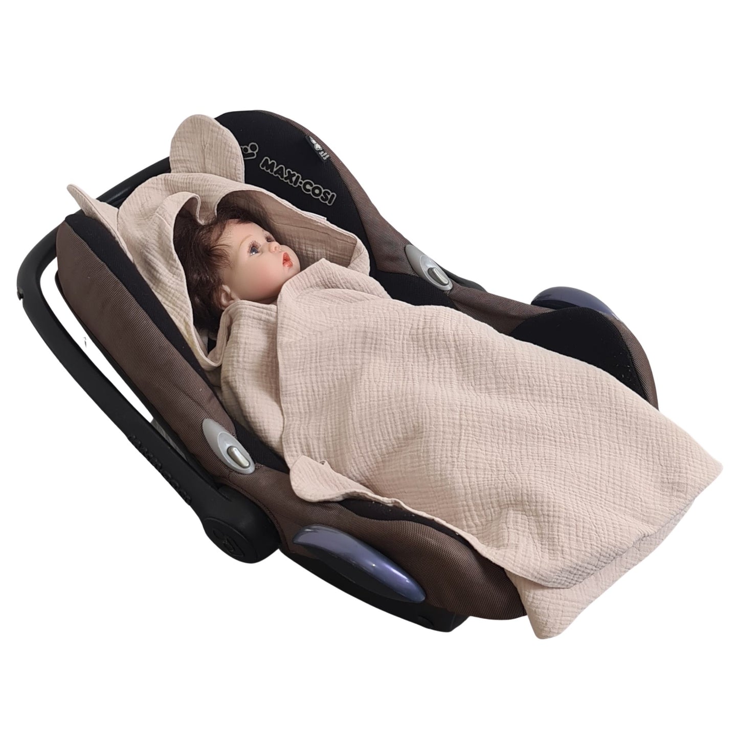 Lightweight  Summer Swaddle for Car Seat & Buggy  100% Cotton