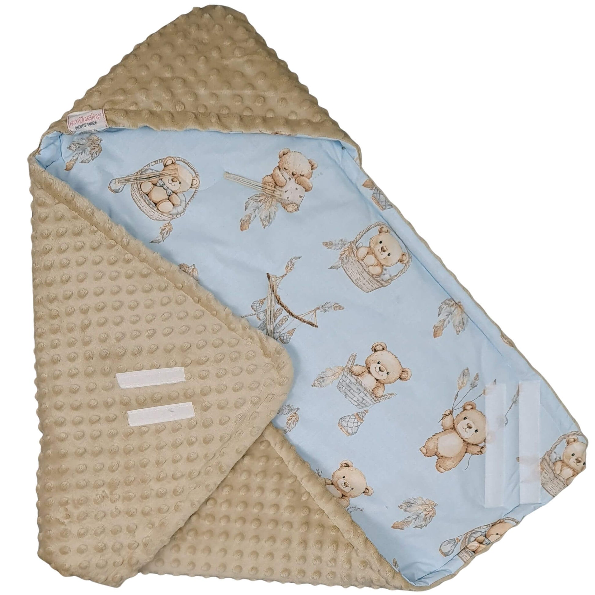evcushy cute car seat cover with hood and velcro safe cosing warm blanket for travels for newborn baby