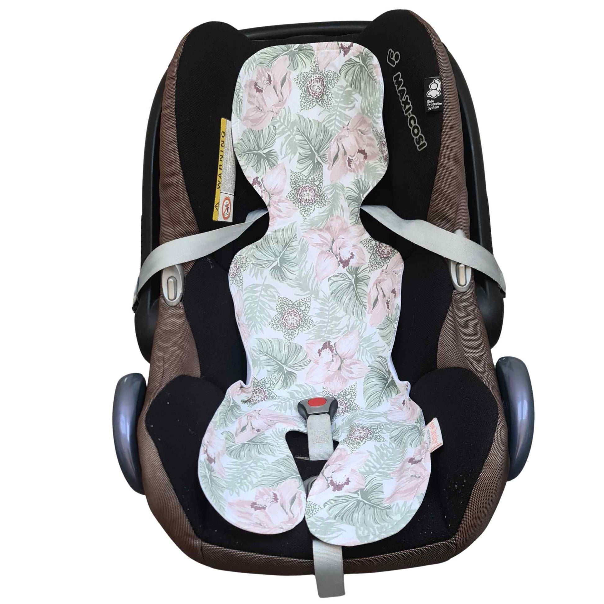 evcushy liner for car seat cotton breathable  0-9 months antisweat insert pink cover for car seat