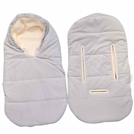 footmuf for car seat and stroller fits 5 points harness for baby safety evcushy