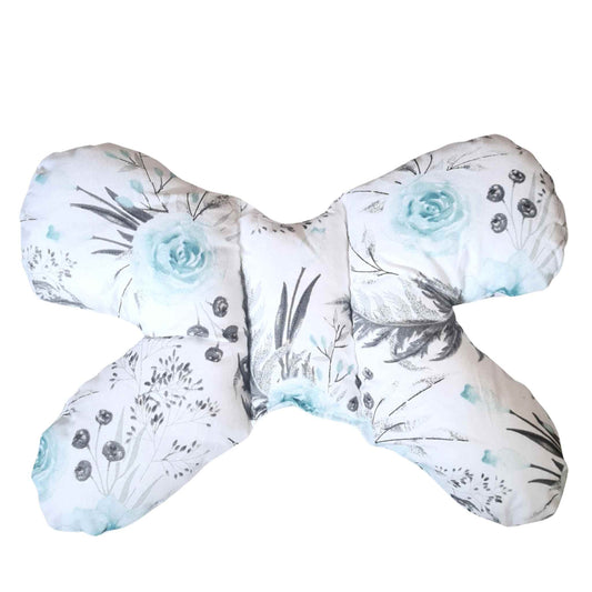 baby pillow support pillow travel pillow butterfly shape pillow for baby mint roses 