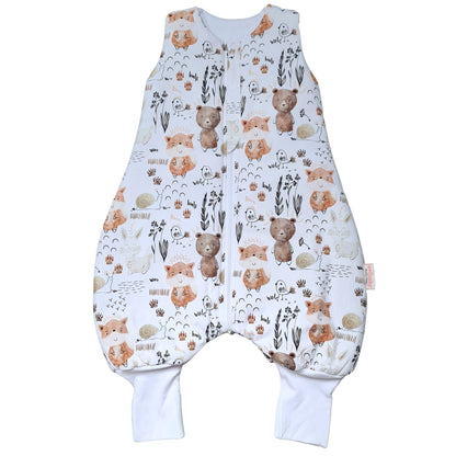 Sleeping Bag with Legs & Foldable Feet Covers 1.5 Tog Playful Forest Friends