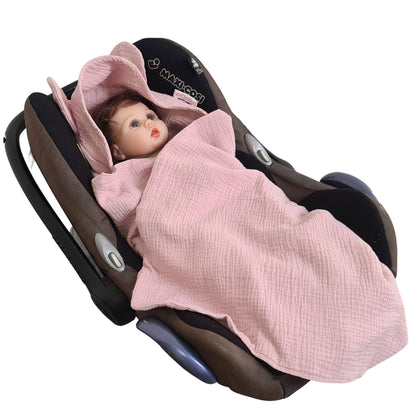 Lightweight  Summer Swaddle for Car Seat & Buggy  100% Cotton