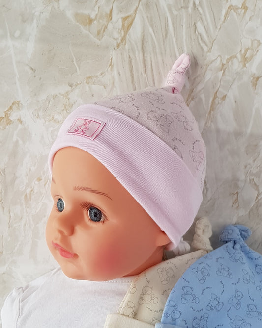 Baby Hat Cotton Knotted Beanie Newborn