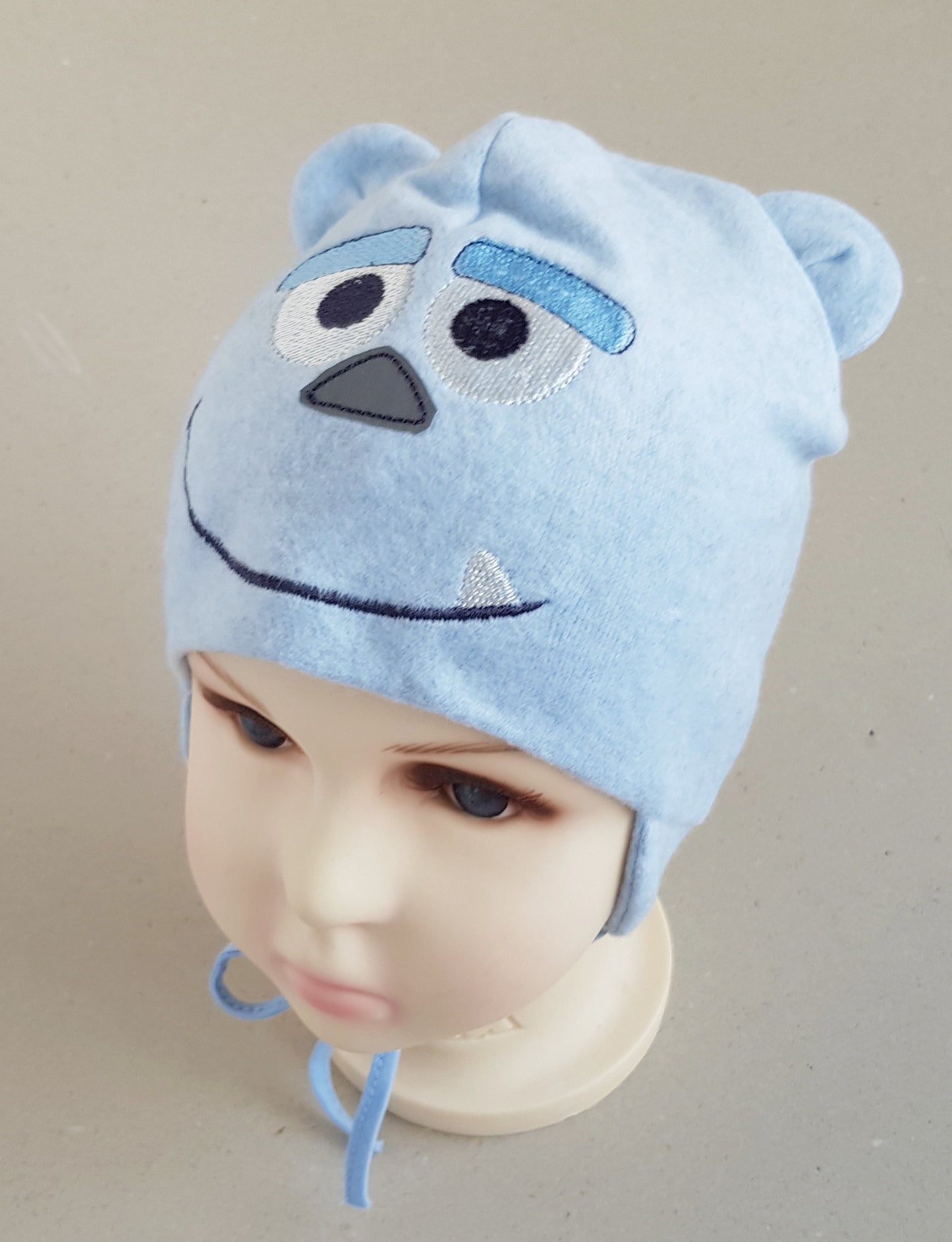 warm hat for little boy bonnet lovinghats nice&cosy polskie wiazane czapki