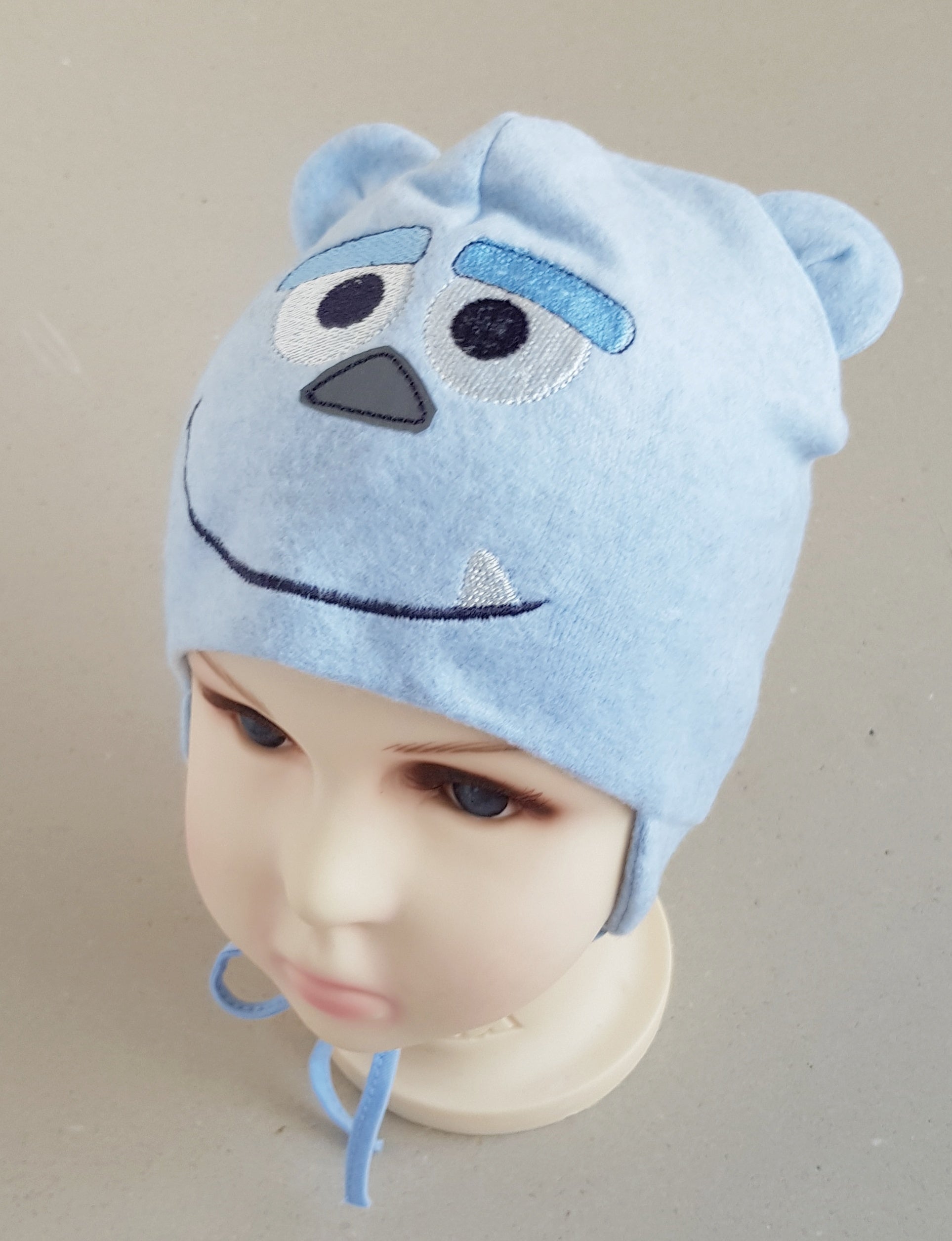 warm hat for little boy bonnet lovinghats nice&cosy polskie wiazane czapki
