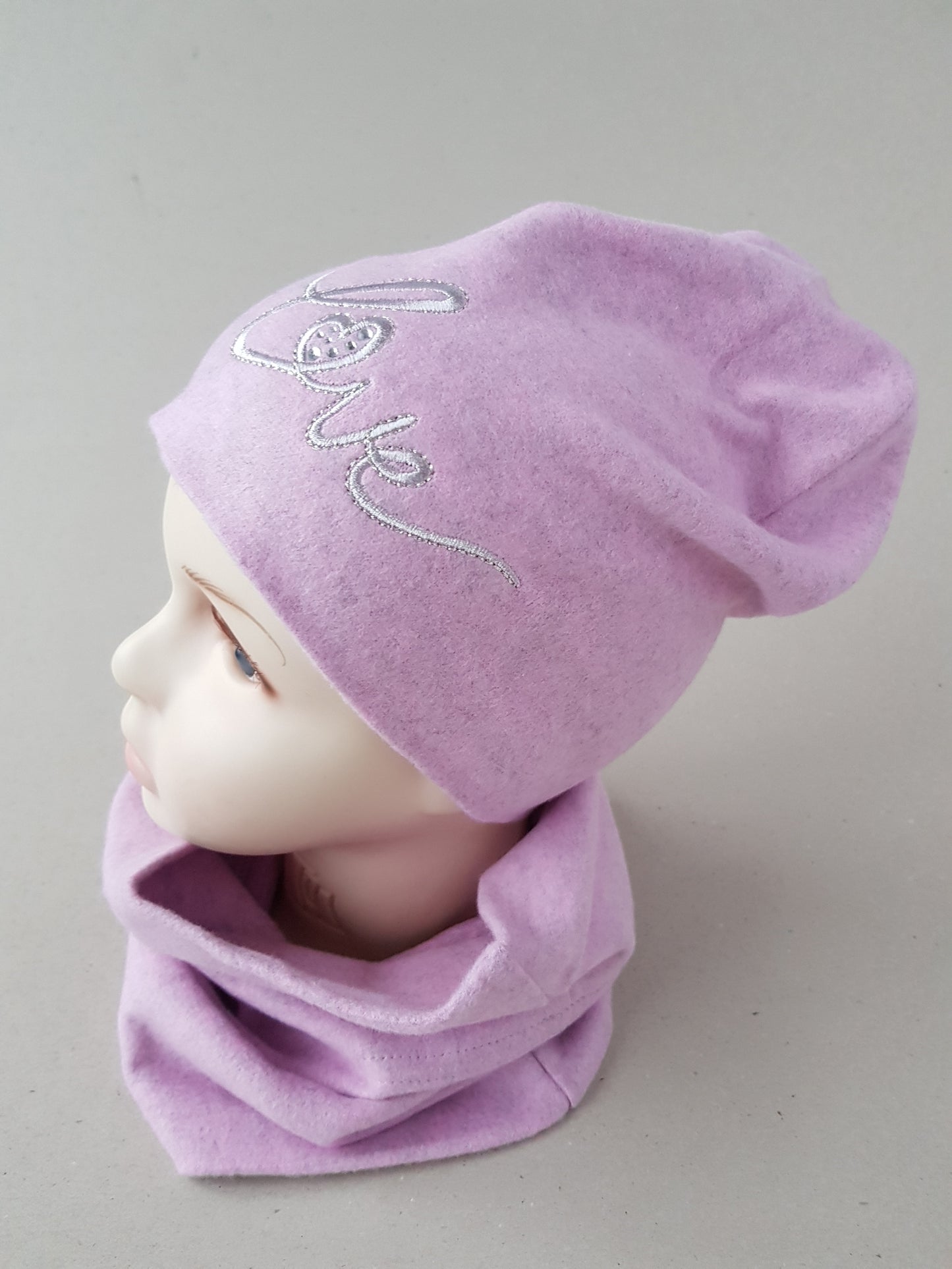 Baby & Kids Cotton Hat with "Love" Stud Design