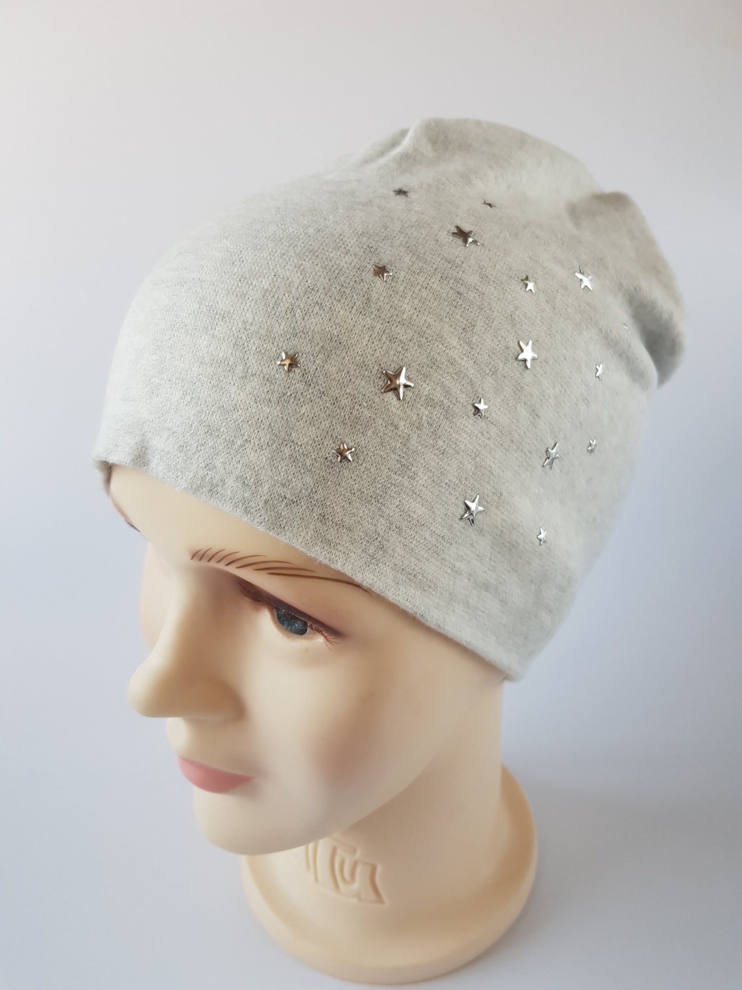 Kids Cotton Hat with Stars Studs