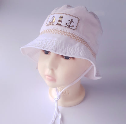 Summer Boy Hat Marine Fisherman Hat Cotton Sun Hat