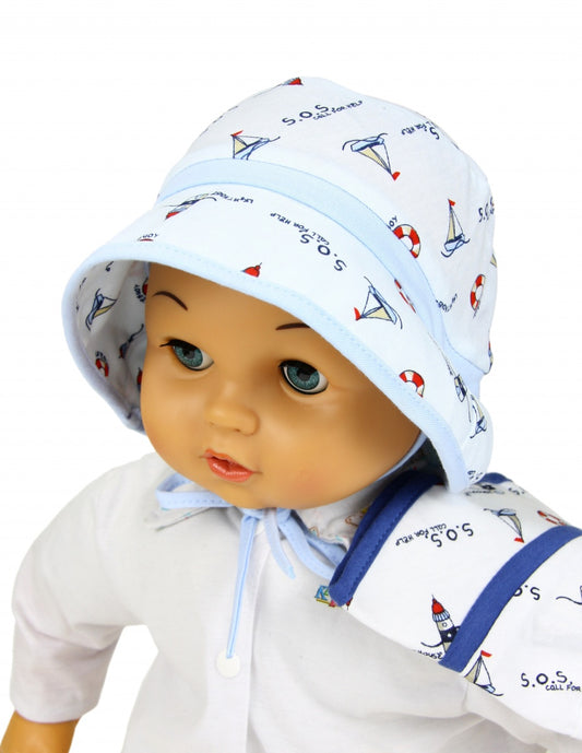 Marine Fisherman Hat for Baby Boy – Cotton Summer Sun Hat