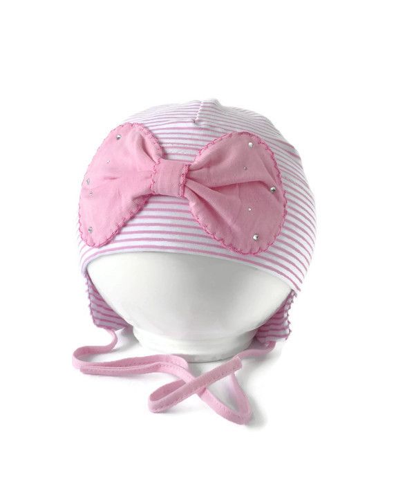 Girls hat with ties Amy