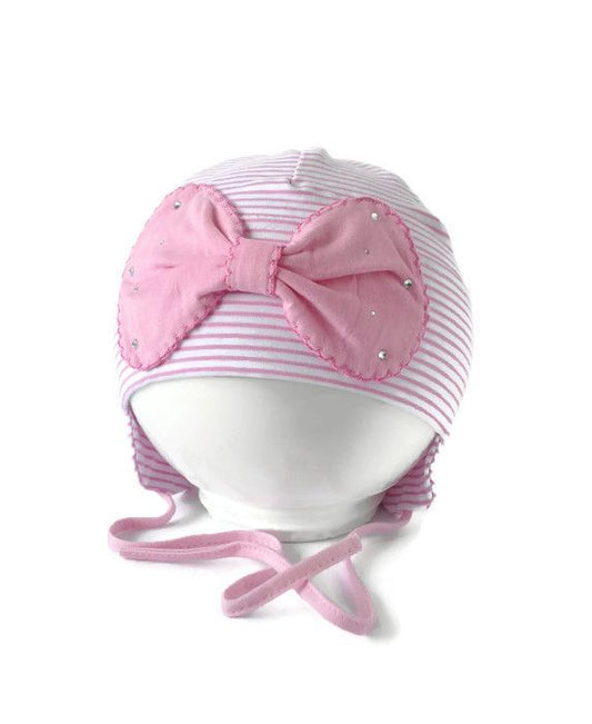 Girls hat with ties Amy