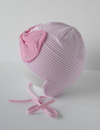 Girls hat with ties Amy