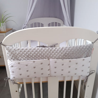 evcushy baby cot storage organizer hanging fabric pouches for baby storing