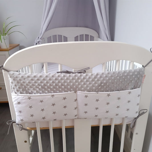 evcushy baby cot storage organizer hanging fabric pouches for baby storing